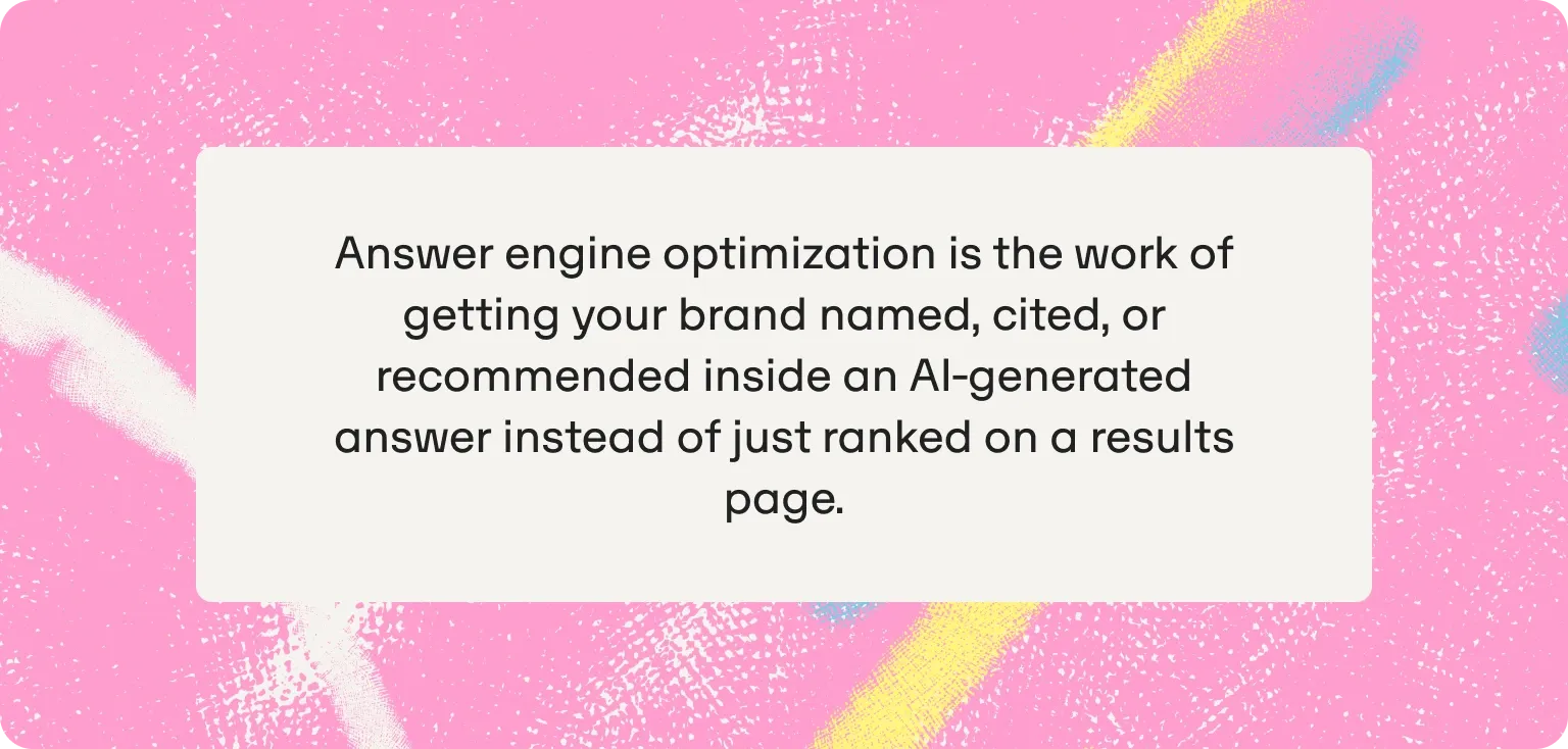 answer engine optimization definition