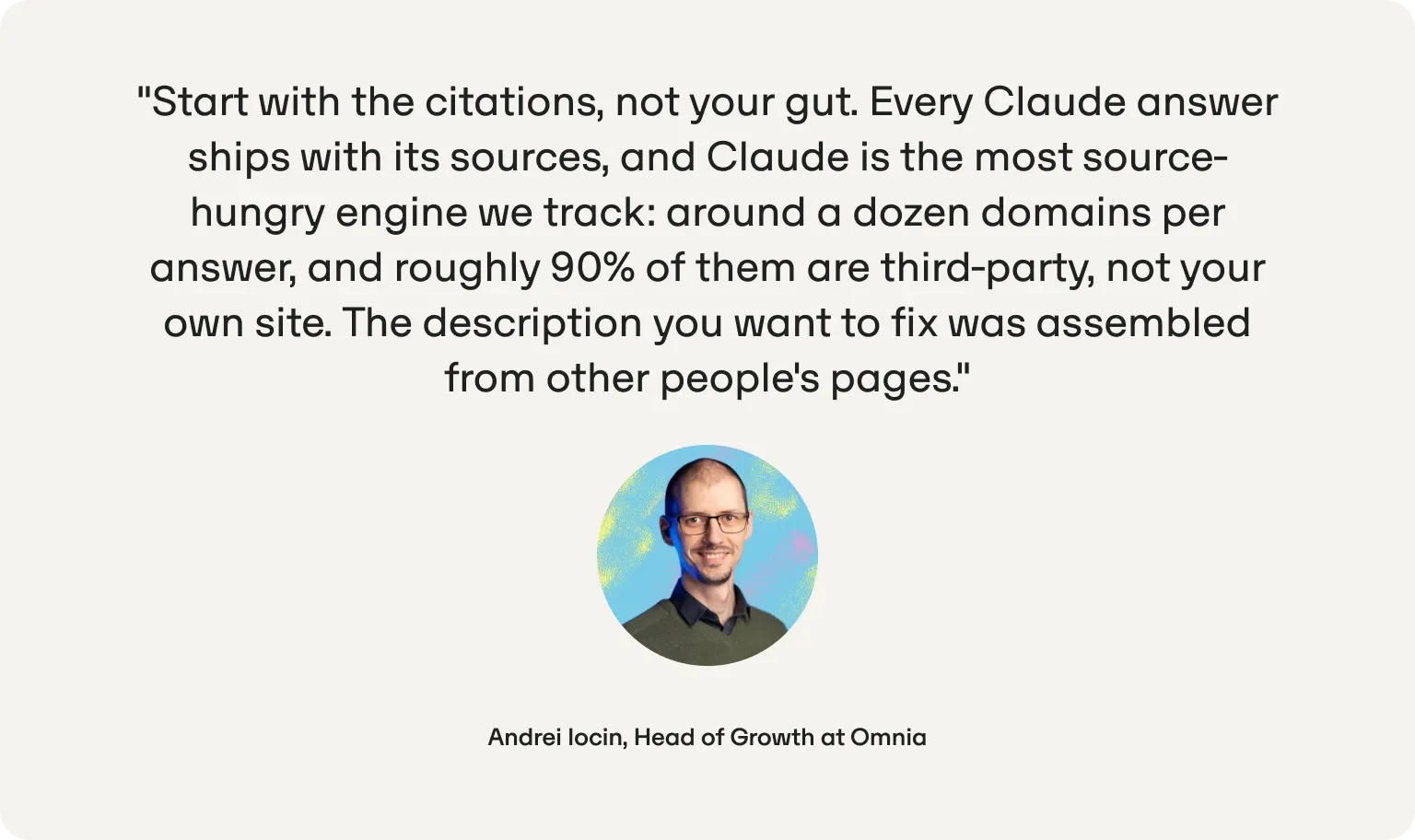 andrei iocin quote claude visibility