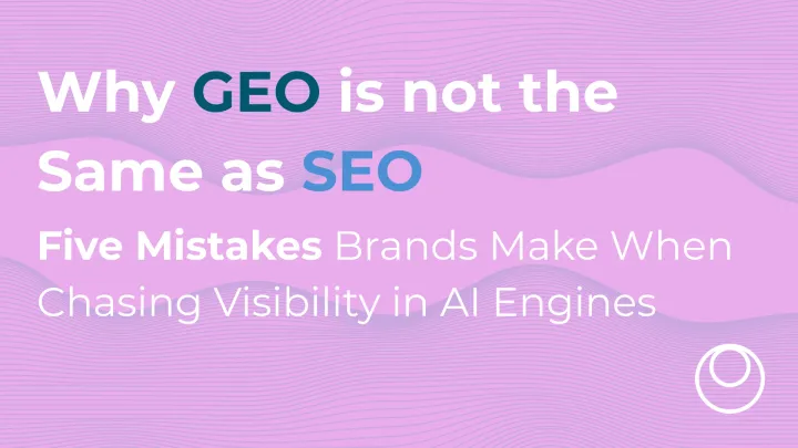 Learn the five most common AEO mistakes and how to build a system to measure and improve your presence in ChatGPT, Gemini and Perplexity.