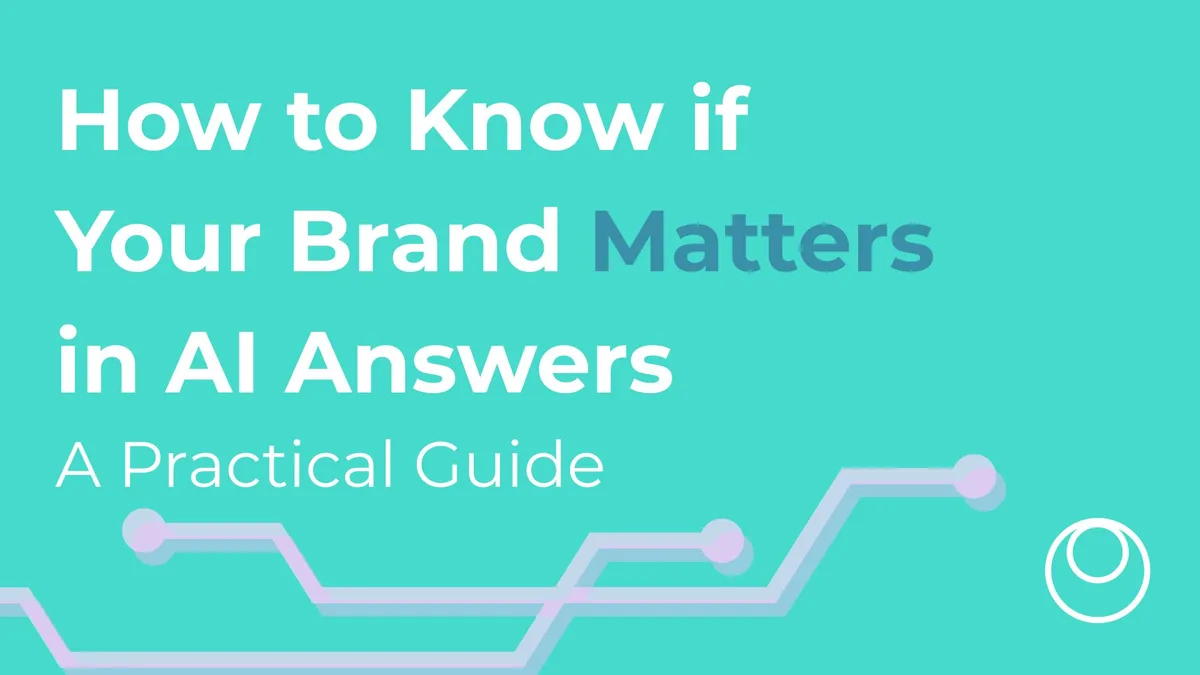 Learn how to tell if AI assistants already influence how people choose your brand, and when it makes sense to invest in AI visibility.