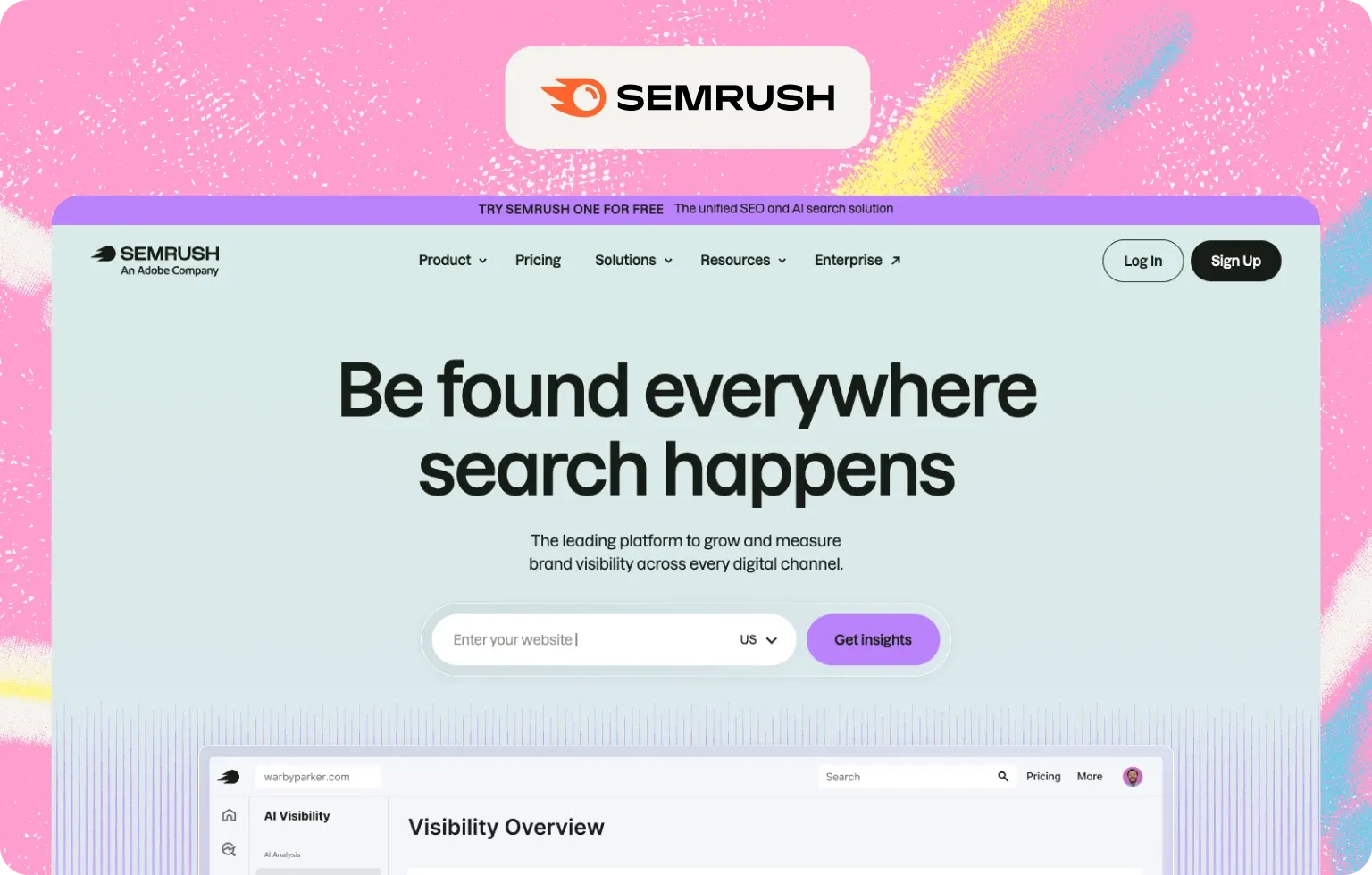 semrush ai visibility toolkit